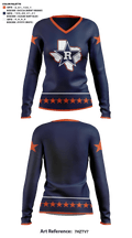 Riverside High School Cheer 22788158 Women's Long Sleeve V-neck Shirt - 41