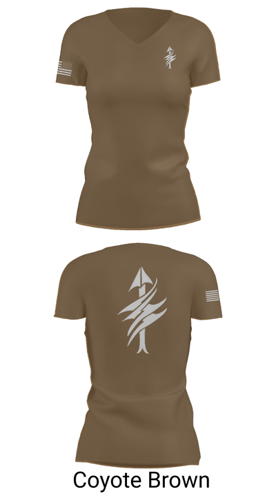 3rd Battalion 2nd Marines Scout Sniper Platoon 1879947 Women's Short Sleeve V-neck Shirt - 8