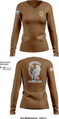 745th Forward Resuscitative Surgical Detachment 78868461 Women's Long Sleeve V-neck Shirt - 11