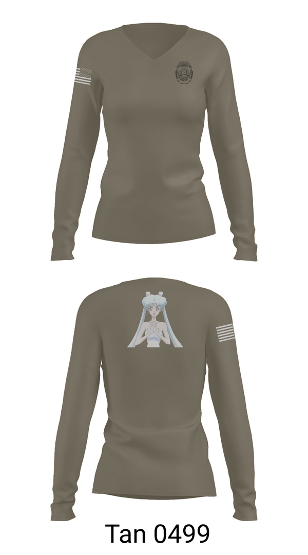 Womens Long Sleeve Vneck Shirt, State of Hawaii Department of the Attorney General (HIAG) Civil Rights Investigations Unit, Police, Teamtime, Team time, sublimation, custom sports apparel, team uniforms, spirit wear, spiritwear, sports uniforms, custom shirts, team store, custom team store, fundraiser sports, apparel fundraiser