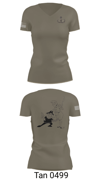 Women's Short Sleeve Vneck Shirt, 18th EOD Det, Army, Teamtime, Team time, sublimation, custom sports apparel, team uniforms, spirit wear, spiritwear, sports uniforms, custom shirts, team store, custom team store, fundraiser sports, apparel fundraiser