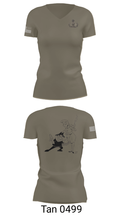 18th EOD Det 1033704 Women's Short Sleeve V-neck Shirt - 49