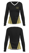 Hammond Academy Of Science & Tech Baseball 976805 Women's Long Sleeve V-neck Shirt - 23
