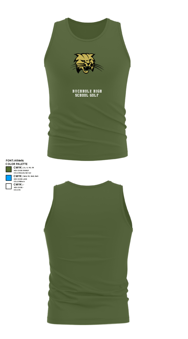 Tank Top, Buchholz High School Golf, Golf, Teamtime, Team time, sublimation, custom sports apparel, team uniforms, spirit wear, spiritwear, sports uniforms, custom shirts, team store, custom team store, fundraiser sports, apparel fundraiser