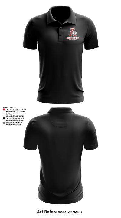 Anniston High School 66349692 Short Sleeve Performance Polo - 7