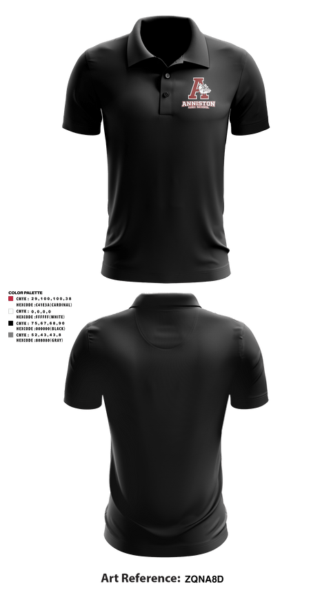 Short Sleeve Performance Polo, Anniston High School, Spirit Store, Teamtime, Team time, sublimation, custom sports apparel, team uniforms, spirit wear, spiritwear, sports uniforms, custom shirts, team store, custom team store, fundraiser sports, apparel fundraiser