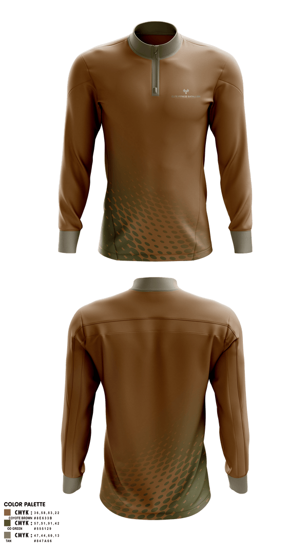 Quarter Zip Jacket, ELITE BATALLION, Cross Country, Teamtime, Team time, sublimation, custom sports apparel, team uniforms, spirit wear, spiritwear, sports uniforms, custom shirts, team store, custom team store, fundraiser sports, apparel fundraiser