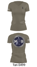 Los Alamitos Police K9 92789810 Women's Short Sleeve V-neck Shirt - 65