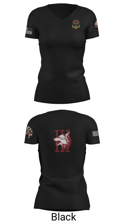 Apache company, 4-6 IN 88523274 Women's Short Sleeve V-neck Shirt - 28