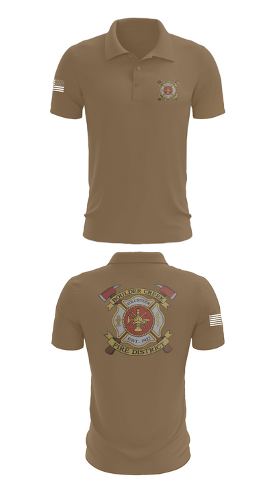 Boulder creek fire 92680239 Short Sleeve Performance Polo - 7