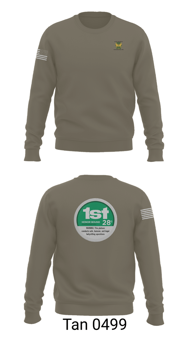 Crew Neck Sweatshirt, 28th MP Company, National Guard, Teamtime, Team time, sublimation, custom sports apparel, team uniforms, spirit wear, spiritwear, sports uniforms, custom shirts, team store, custom team store, fundraiser sports, apparel fundraiser