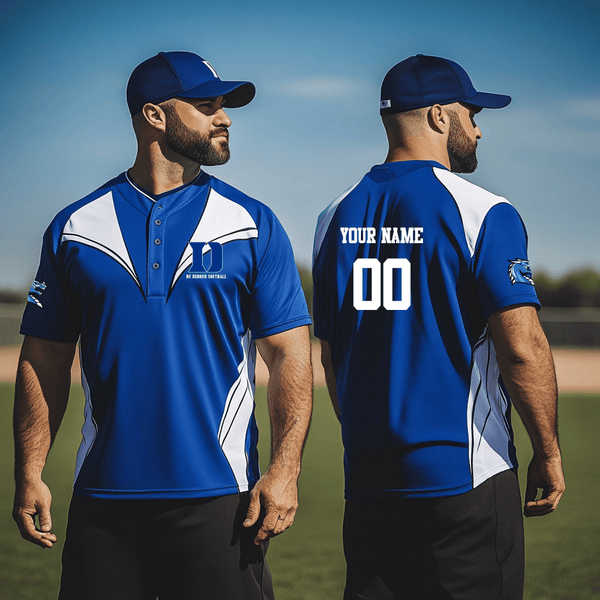 Two Button Softball Jersey, De Ridder High School Softball, Softball, Teamtime, Team time, sublimation, custom sports apparel, team uniforms, spirit wear, spiritwear, sports uniforms, custom shirts, team store, custom team store, fundraiser sports, apparel fundraiser