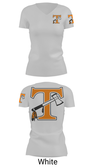 Womens Short Sleeve Vneck Shirt, Tecumseh indian, Wrestling, Teamtime, Team time, sublimation, custom sports apparel, team uniforms, spirit wear, spiritwear, sports uniforms, custom shirts, team store, custom team store, fundraiser sports, apparel fundraiser