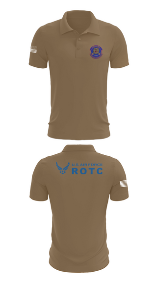 Short Sleeve Performance Polo, Detachment 035, Air Force, Teamtime, Team time, sublimation, custom sports apparel, team uniforms, spirit wear, spiritwear, sports uniforms, custom shirts, team store, custom team store, fundraiser sports, apparel fundraiser