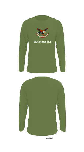 Long Sleeve Performance Shirt, Military Talk by JC, Army, Teamtime, Team time, sublimation, custom sports apparel, team uniforms, spirit wear, spiritwear, sports uniforms, custom shirts, team store, custom team store, fundraiser sports, apparel fundraiser