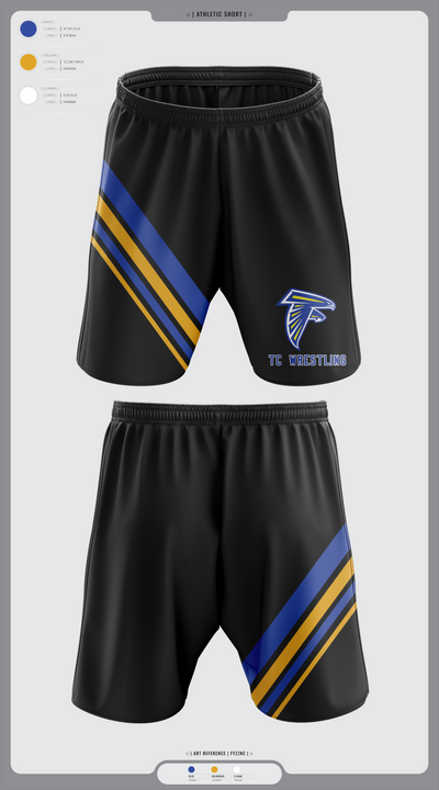 Todd County High School Wrestling 85691446 Athletic Shorts With Pockets - 22