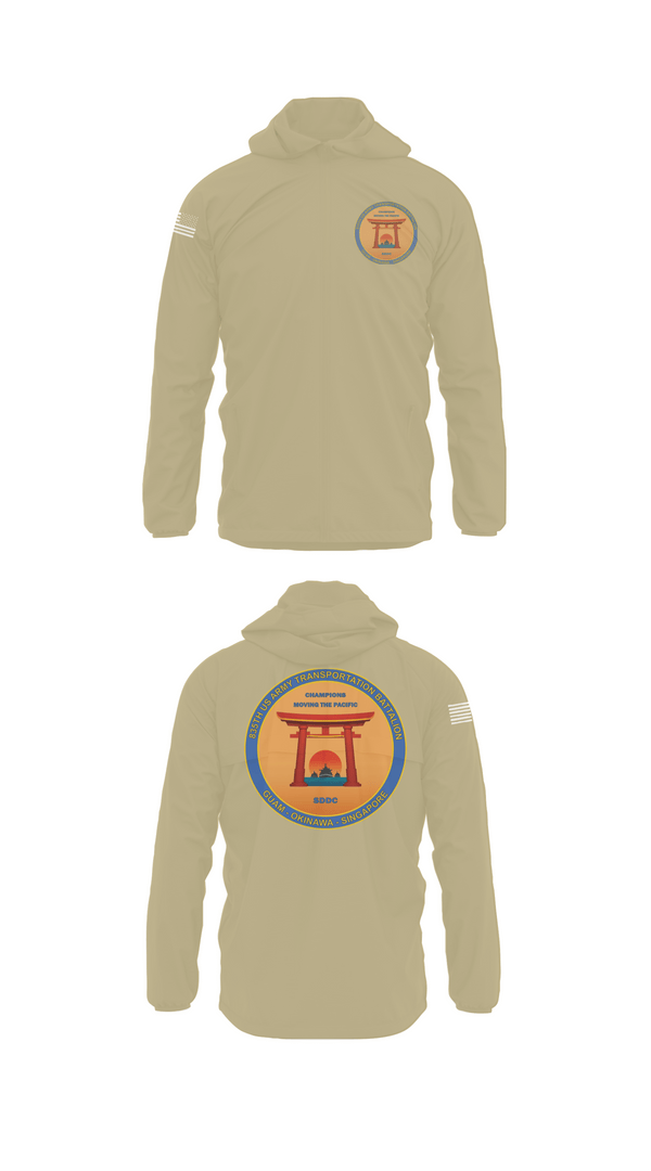 Windbreaker, 835th Transportation BN, Army, Teamtime, Team time, sublimation, custom sports apparel, team uniforms, spirit wear, spiritwear, sports uniforms, custom shirts, team store, custom team store, fundraiser sports, apparel fundraiser