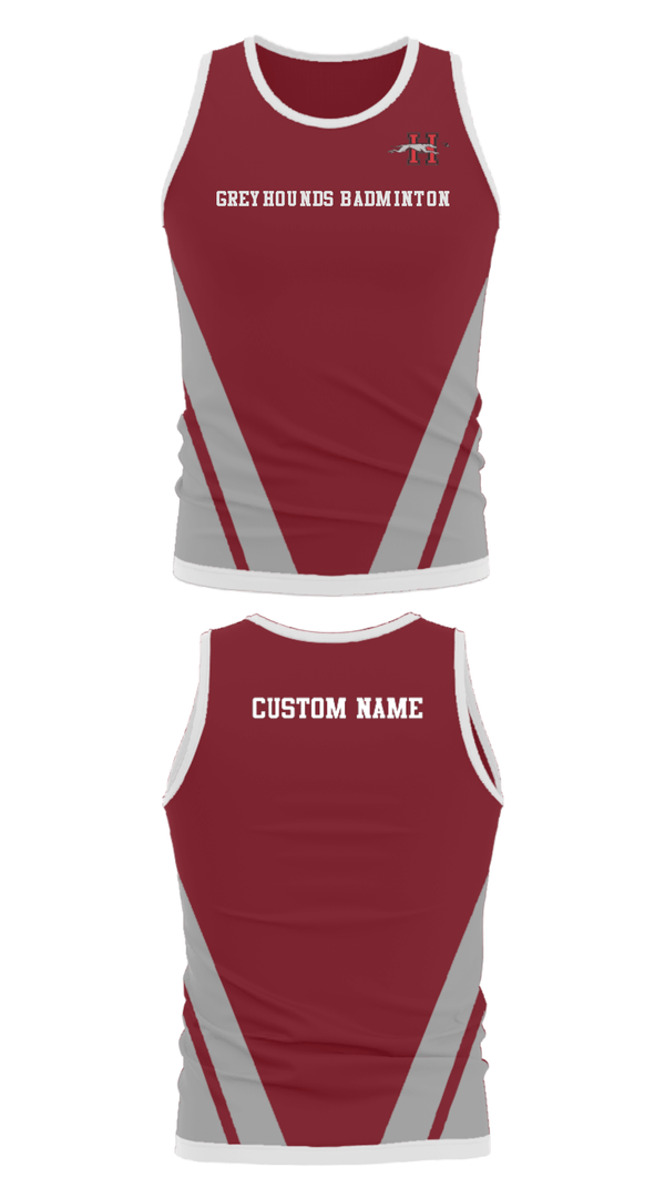 Tank Top, Greyhounds Badminton, Spirit Store, Teamtime, Team time, sublimation, custom sports apparel, team uniforms, spirit wear, spiritwear, sports uniforms, custom shirts, team store, custom team store, fundraiser sports, apparel fundraiser