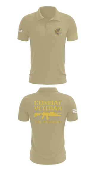 Short Sleeve Performance Polo, 33rd Infantry, Army, Teamtime, Team time, sublimation, custom sports apparel, team uniforms, spirit wear, spiritwear, sports uniforms, custom shirts, team store, custom team store, fundraiser sports, apparel fundraiser