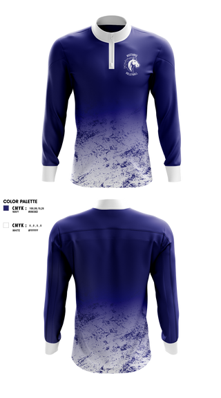 Quarter Zip Jacket, Mustangs Volleyball, Men's Volleyball, Teamtime, Team time, sublimation, custom sports apparel, team uniforms, spirit wear, spiritwear, sports uniforms, custom shirts, team store, custom team store, fundraiser sports, apparel fundraiser