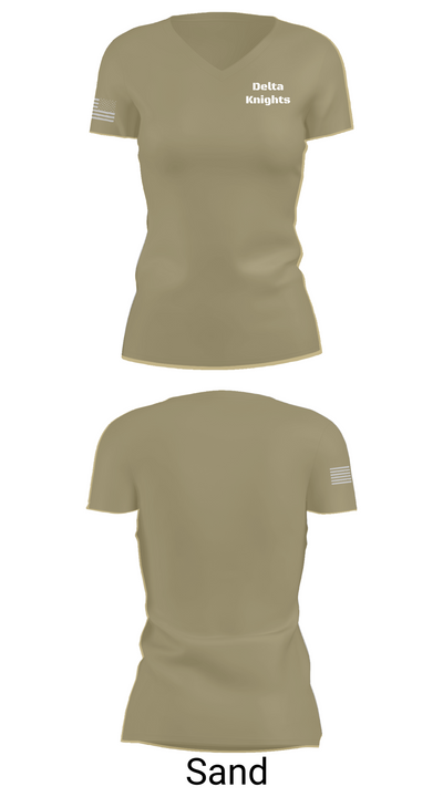 Delta Knights 65030164 Women's Short Sleeve V-neck Shirt - 88