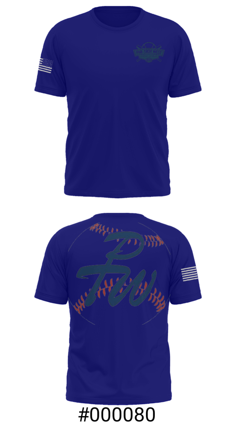 Old School Cotton Feel Shirt, Par-Troy West Little League Baseball, Baseball, Teamtime, Team time, sublimation, custom sports apparel, team uniforms, spirit wear, spiritwear, sports uniforms, custom shirts, team store, custom team store, fundraiser sports, apparel fundraiser