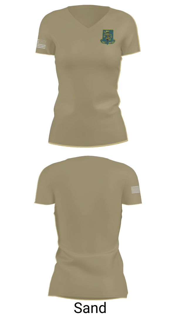 Womens Short Sleeve Vneck Shirt, 981st MP CO, , Teamtime, Team time, sublimation, custom sports apparel, team uniforms, spirit wear, spiritwear, sports uniforms, custom shirts, team store, custom team store, fundraiser sports, apparel fundraiser