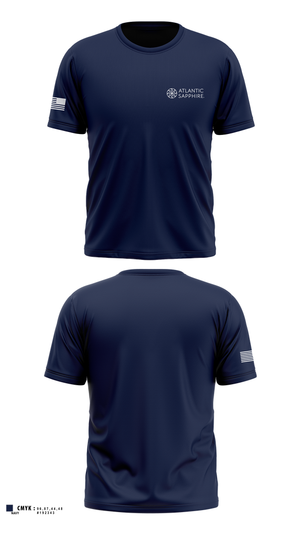 Short Sleeve Performance Shirt, Atlantic Sapphire, Army, Teamtime, Team time, sublimation, custom sports apparel, team uniforms, spirit wear, spiritwear, sports uniforms, custom shirts, team store, custom team store, fundraiser sports, apparel fundraiser