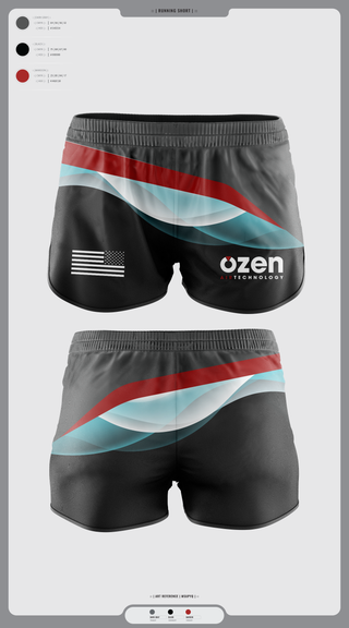 Womens Shorts, Ozen Air Technology, , Teamtime, Team time, sublimation, custom sports apparel, team uniforms, spirit wear, spiritwear, sports uniforms, custom shirts, team store, custom team store, fundraiser sports, apparel fundraiser