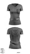 Waterbury Police Explorers 95756336 Women's Short Sleeve V-neck Shirt - 32
