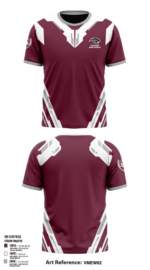 Short Sleeve Performance Shirt, Peachtree Academy High School Cross Country, Cross Country, Teamtime, Team time, sublimation, custom sports apparel, team uniforms, spirit wear, spiritwear, sports uniforms, custom shirts, team store, custom team store, fundraiser sports, apparel fundraiser
