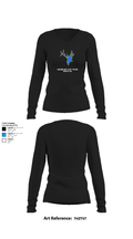 Lake Quinault High School Volleyball 10165141 Women's Long Sleeve V-neck Shirt - 7