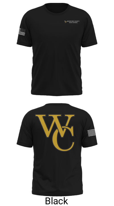 Woodford County High School Golf 78348992 Old School Cotton Feel Shirt - 29