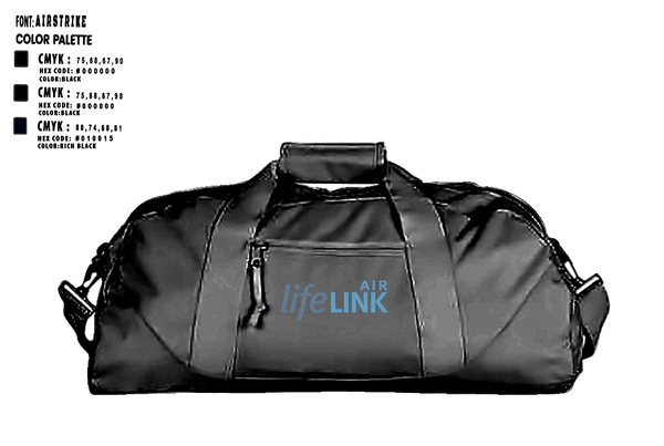Duffle Bag, LifeLINK AIR, , Teamtime, Team time, sublimation, custom sports apparel, team uniforms, spirit wear, spiritwear, sports uniforms, custom shirts, team store, custom team store, fundraiser sports, apparel fundraiser