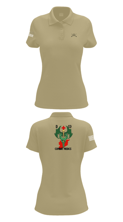 D-co 1-114th 40001496 Women's Short Sleeve Performance Polo  - 95