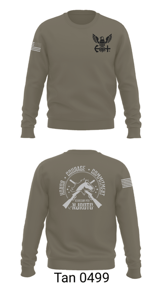 Crew Neck Sweatshirt, Kennesaw Mountain NJROTC, Navy, Teamtime, Team time, sublimation, custom sports apparel, team uniforms, spirit wear, spiritwear, sports uniforms, custom shirts, team store, custom team store, fundraiser sports, apparel fundraiser