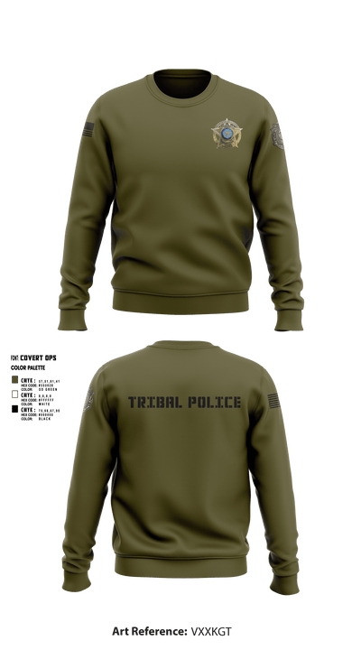 Eastern Shawnee Tribal Police 67427450 Crew Neck Sweatshirt - 9
