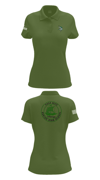 Womens Short Sleeve Performance Polo, Palo Alto High School Cheer, Cheer, Teamtime, Team time, sublimation, custom sports apparel, team uniforms, spirit wear, spiritwear, sports uniforms, custom shirts, team store, custom team store, fundraiser sports, apparel fundraiser