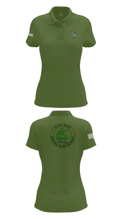 Palo Alto High School Cheer 94037882 Women's Short Sleeve Performance Polo  - 25