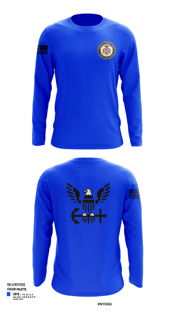 Long Sleeve Performance Shirt, Chaplain Corp, Navy, Teamtime, Team time, sublimation, custom sports apparel, team uniforms, spirit wear, spiritwear, sports uniforms, custom shirts, team store, custom team store, fundraiser sports, apparel fundraiser