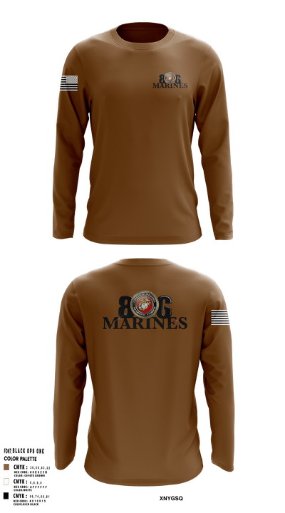 806 Marines 13874790 Long Sleeve Performance Shirt - 9