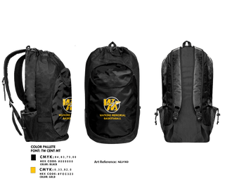 Gear Bag, Watkins Memorial High School Basketball, Women's Basketball, Teamtime, Team time, sublimation, custom sports apparel, team uniforms, spirit wear, spiritwear, sports uniforms, custom shirts, team store, custom team store, fundraiser sports, apparel fundraiser