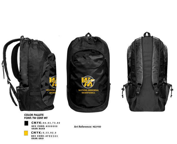Gear Bag, Watkins Memorial High School Basketball, Women's Basketball, Teamtime, Team time, sublimation, custom sports apparel, team uniforms, spirit wear, spiritwear, sports uniforms, custom shirts, team store, custom team store, fundraiser sports, apparel fundraiser
