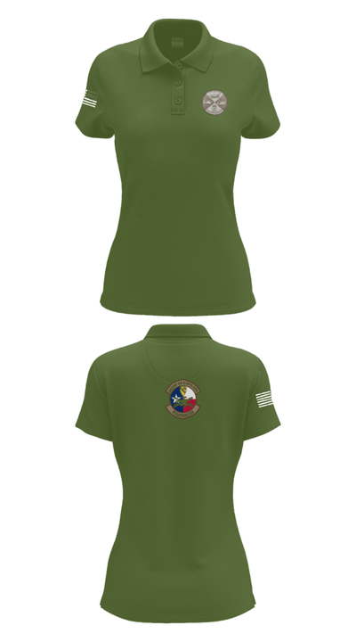 B Co 615th ASB - Tangos 38236769 Women's Short Sleeve Performance Polo  - 55
