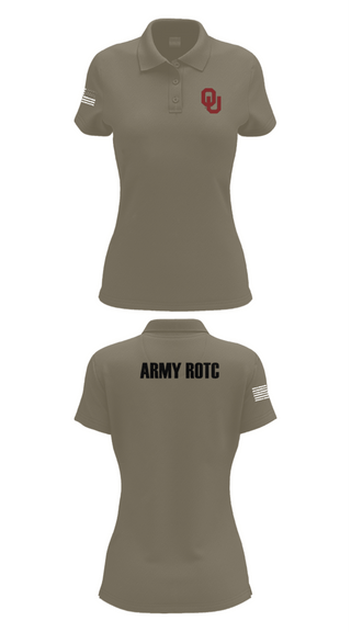 Womens Short Sleeve Performance Polo, OU Army ROTC, Army, Teamtime, Team time, sublimation, custom sports apparel, team uniforms, spirit wear, spiritwear, sports uniforms, custom shirts, team store, custom team store, fundraiser sports, apparel fundraiser