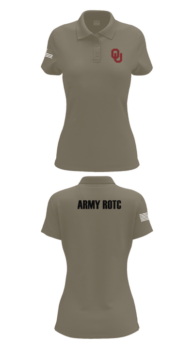 OU Army ROTC 95723228 Women's Short Sleeve Performance Polo  - 75
