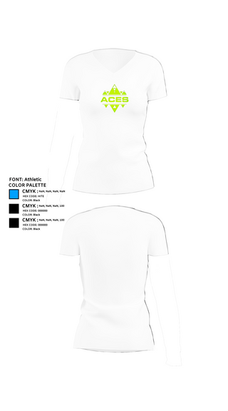 Womens Short Sleeve Vneck Shirt, Georgia Aces, Women's Volleyball, Teamtime, Team time, sublimation, custom sports apparel, team uniforms, spirit wear, spiritwear, sports uniforms, custom shirts, team store, custom team store, fundraiser sports, apparel fundraiser