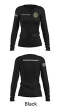 555th MP Company 2649471 Women's Long Sleeve V-neck Shirt - 19