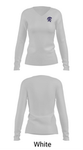 Shepaug Valley High School Ice Hockey 43767452 Women's Long Sleeve V-neck Shirt -1 16