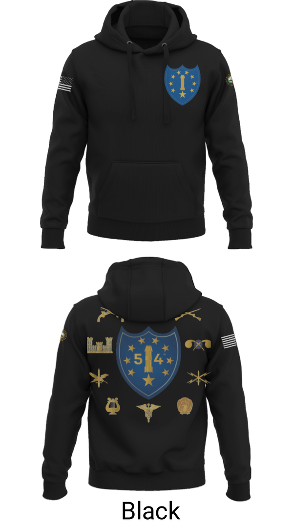 Hoodie, 54th Troop Command, National Guard, Teamtime, Team time, sublimation, custom sports apparel, team uniforms, spirit wear, spiritwear, sports uniforms, custom shirts, team store, custom team store, fundraiser sports, apparel fundraiser